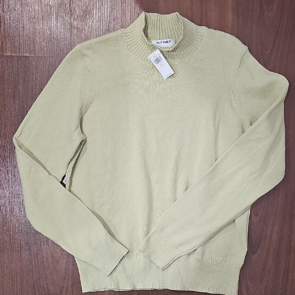 Old Navy Men's Light Green Crewneck Sweater